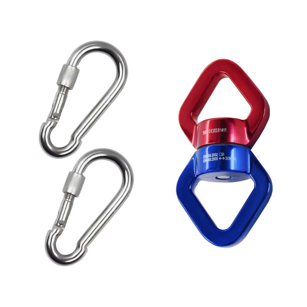 Вращающийся алюминиевый карабин для йоги многофункциональное кольцо