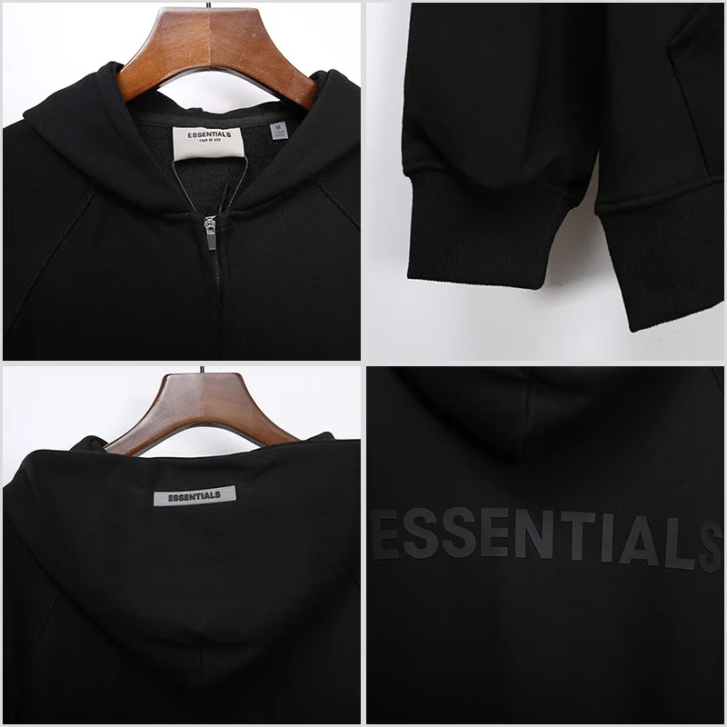 

2021 High Quality Spring And Autumn Essentials Hoodie Men High Street Men's And Women's Hooded Cardigan Zipper Hoodie Jacket