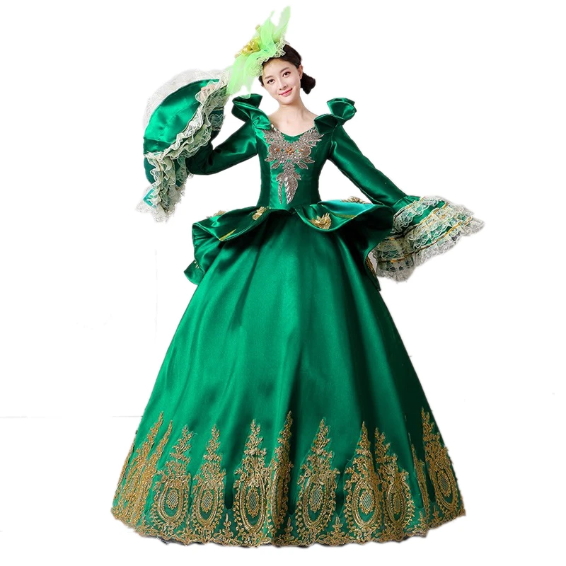 Renaissan платье Rococo барокко Marie Antoinette Бальные платья 18 го века история периода