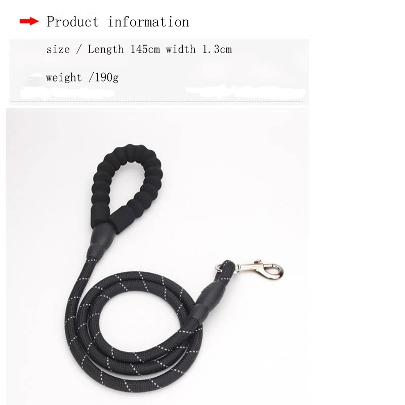 8 цветов Светоотражающие толстые поводки для собак крепкая нейлоновая веревка