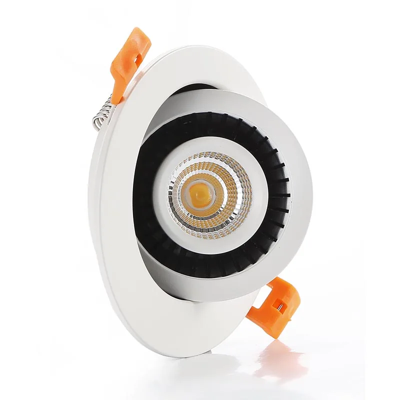 7 Вт CTC вниз светильник 360 ° регулируемые потолочные встраиваемые пятна COB
