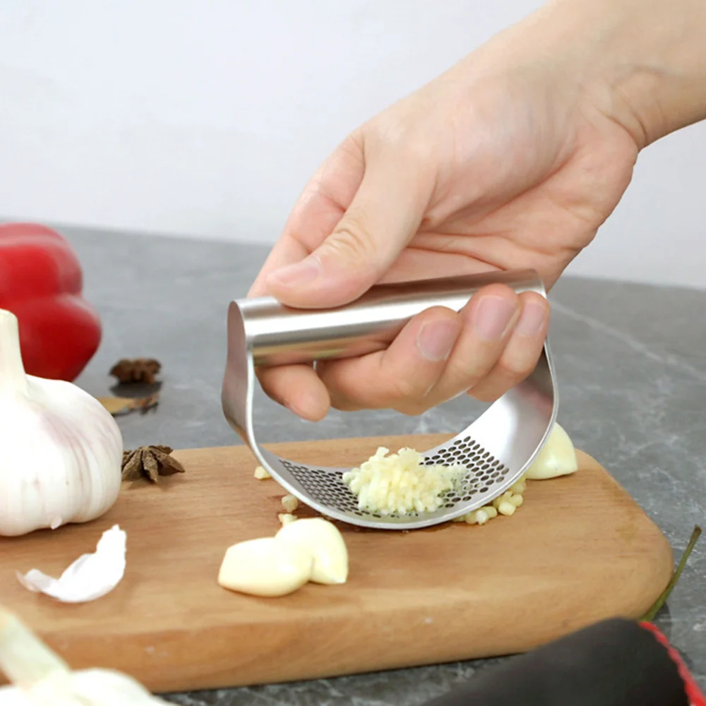 

Ginger Garlic Press Mincing Tools Squeezer Rocking Multi-function Slicer