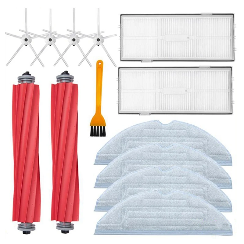 

Фильтр НЕРА Для Xiaomi Roborock S7 T7 Plus, сменные детали, запасные части, насадка на швабру, основная боковая щетка