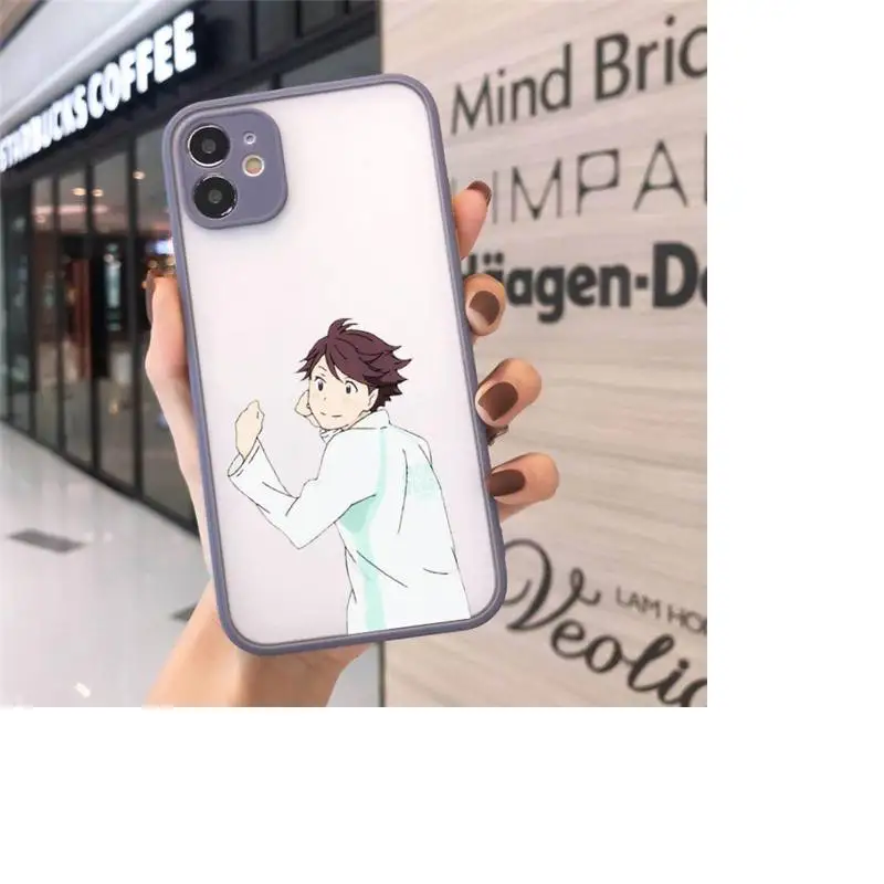 

Haikyuu Oikawa anime funda Phone Cases matte transparent For iphone 7 8 11 12 plus mini x xs xr pro max luxury brand shell