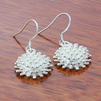 fashion 925 sterling silver fireworks charm drop earrings for women girls gift wedding jewelry accessories