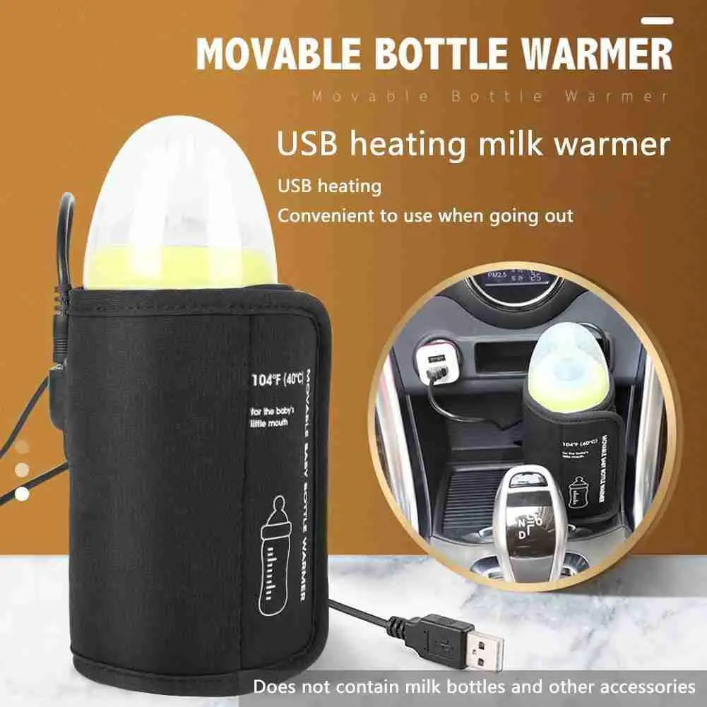 

USB Baby Bottle Warmer Single Bottle Multi-function Baby Bottle Heater Portable Car Constant Temperature Insulation
