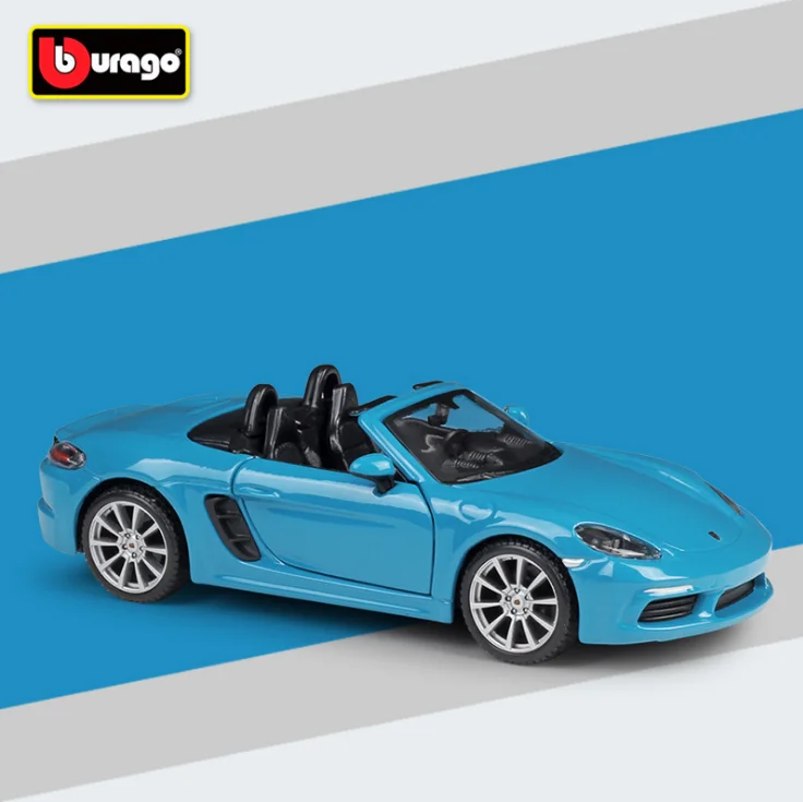 Новинка Bburago 1:24 718 Boxster спортивный автомобиль статическая имитация литая модель