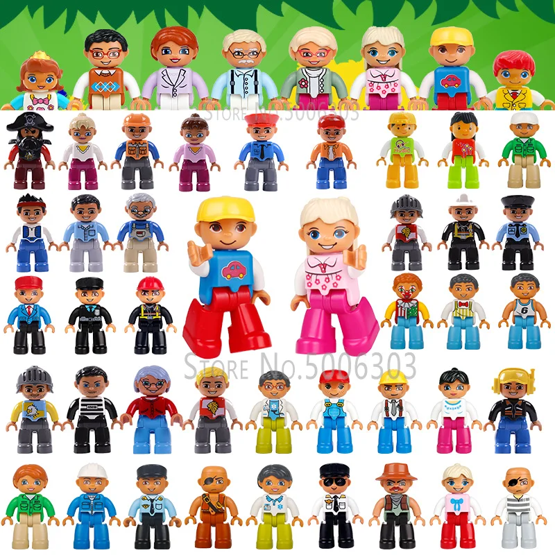 Конструктор Duplo детский большого размера фигурки-конструкторы полиция врачи