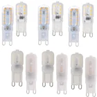 Миниатюрная светодиодная лампочка G9 с регулируемой яркостью, 10 шт., 2835 SMD, корпус из поликарбоната, диаметр 60 мм, заменяемые лампочки холодного теплого белого света для люстры 15 Вт 30 Вт, лампы для освещения YZ