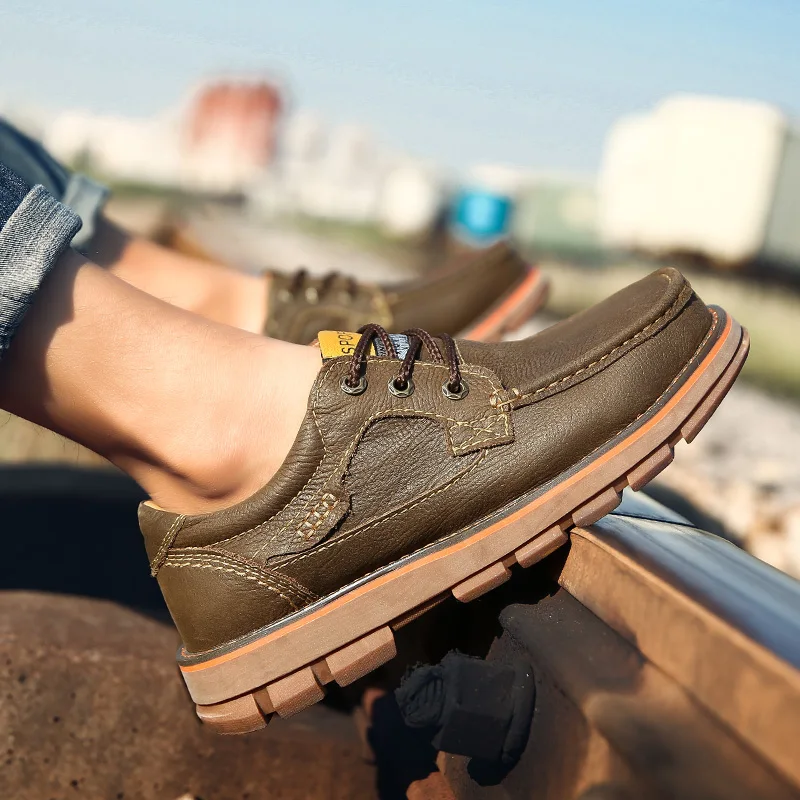 Online Sepatu Kasual Musim Gugur 2021 Untuk Pria Sepatu Kerja Pria Merek Mewah Sepatu Pria Kulit Kualitas Baik Sepatu Jalan Pria Karet