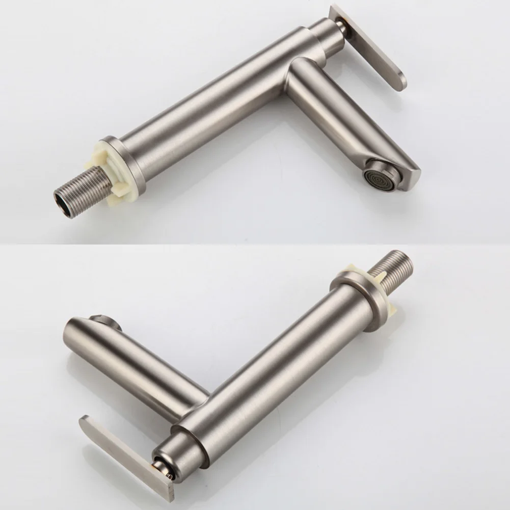 304 Stainless Steel Faucet Bath Room Basin Single Outlet