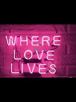 neon sign for where love lives neon tube sign commercial light handcraft publicidad lamp store shop home display neon light sign