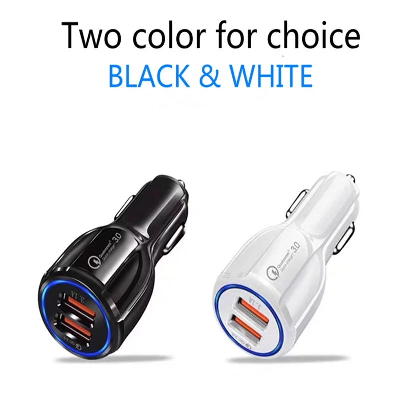 Автомобильный мини мобильный телефон 3 1 а с двумя USB быстрая зарядка подходит для