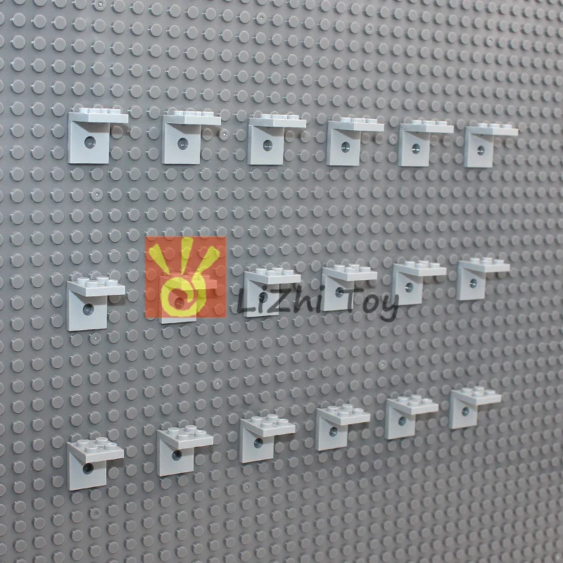 

MOC Brick Parts 3956 Display Shelf Bracket Inverted 2x2 with 2 Holes Classic Piece Building Block Toy Accessory