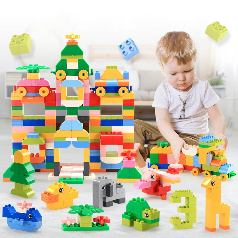 60 ~ 420 шт. большой Размеры кирпич Красочные оптом кирпичики пластины DIY