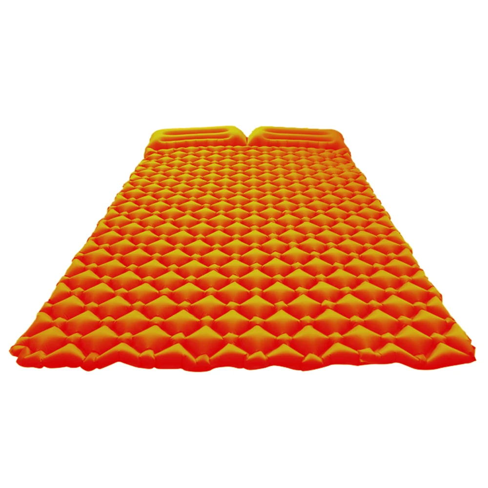 

Inflatable Double Sleeping Pad with Pillow 2 Person Camping Air Mattress for Tent Outdoor Backpacking Traveling Hiking Picnic