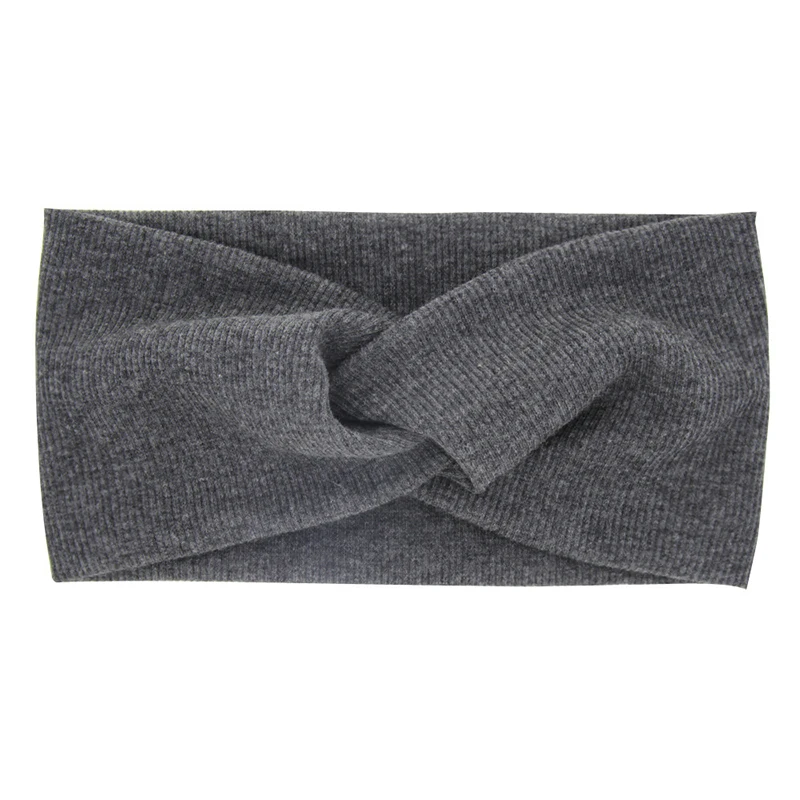 Эластичная перекрестная крученая Детская повязка для волос тюрбан хлопковая