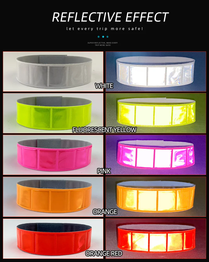 38 см отражающий браслет полоски с застёжкой &quotлипучкой&quot велосипедов Bind Брюки