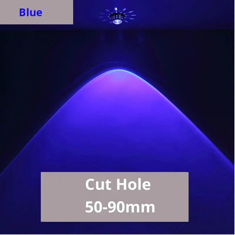 Blue Светодиодный настенный светильник 3W RGB с пультом дистанционного управления декоративный хрустальный светильник красочный Небесный светильник Гостиная Диван ТВ задний настенный светильник - Цвет абажура: Blue