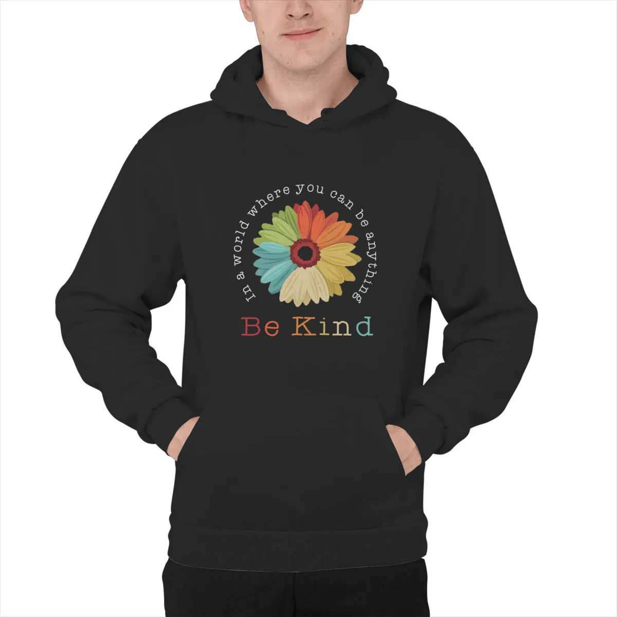 

Men's Hoodie Be KindUnisex Oversized Spring pocket Sweatshirts Sweatshirt 41263