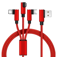 three in one data cables elbow three in one data cable charging cable universal earphone three in one cables charge line