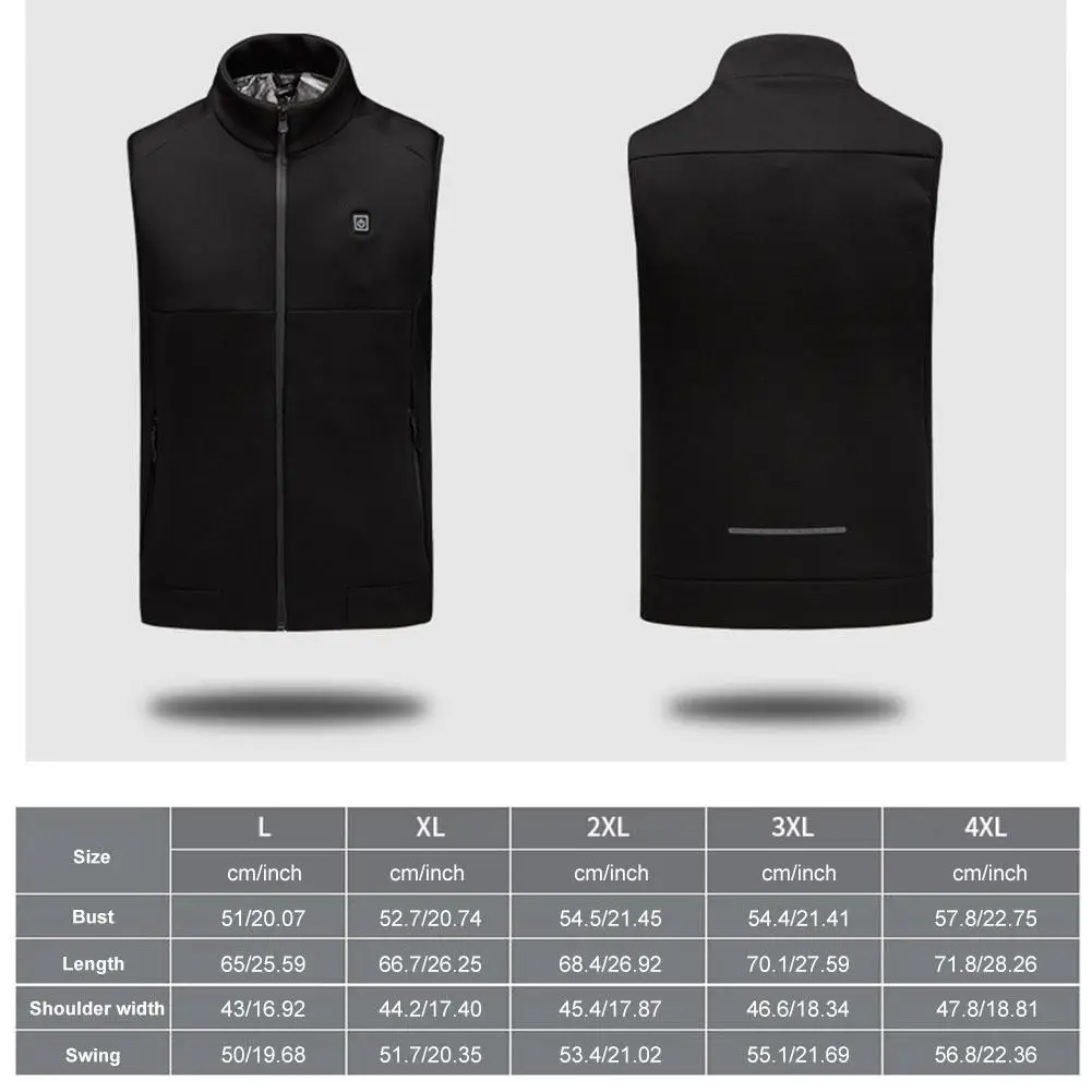 

Hot Sale Outdoor Electric Heated Vest Vest Winter Thermal Cloth FeatherCamping Hiking Warm Hunting Jacket Heating Suit