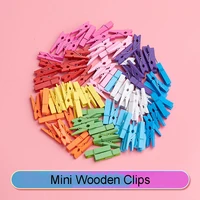 253545mmbag mini wooden craft paper photo hanging spring clips clothespins for message diy craft decor clips pegsoffice clips