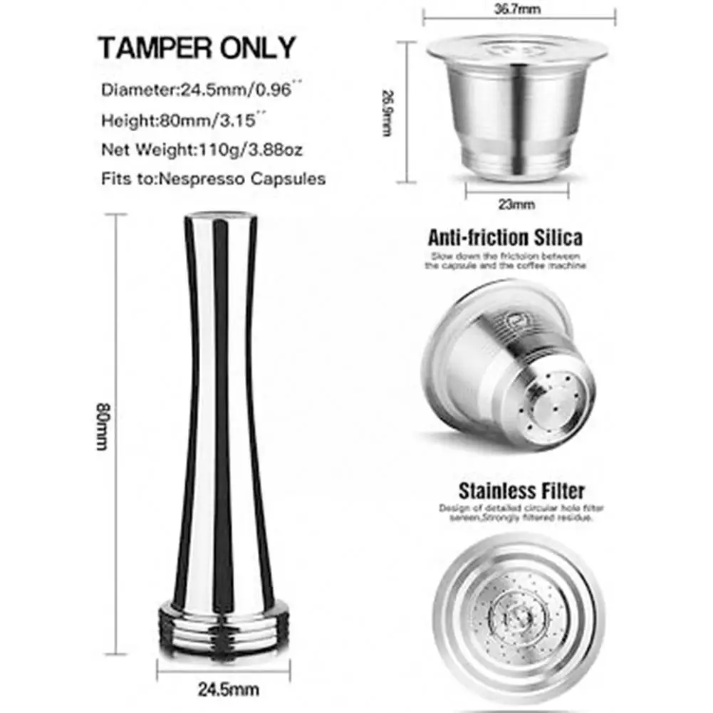 

Reusable Coffee Capsule Filter For Dolce Gusto Pod For Lor Cup Coffee Pod Steel For Cafissimo D8R1