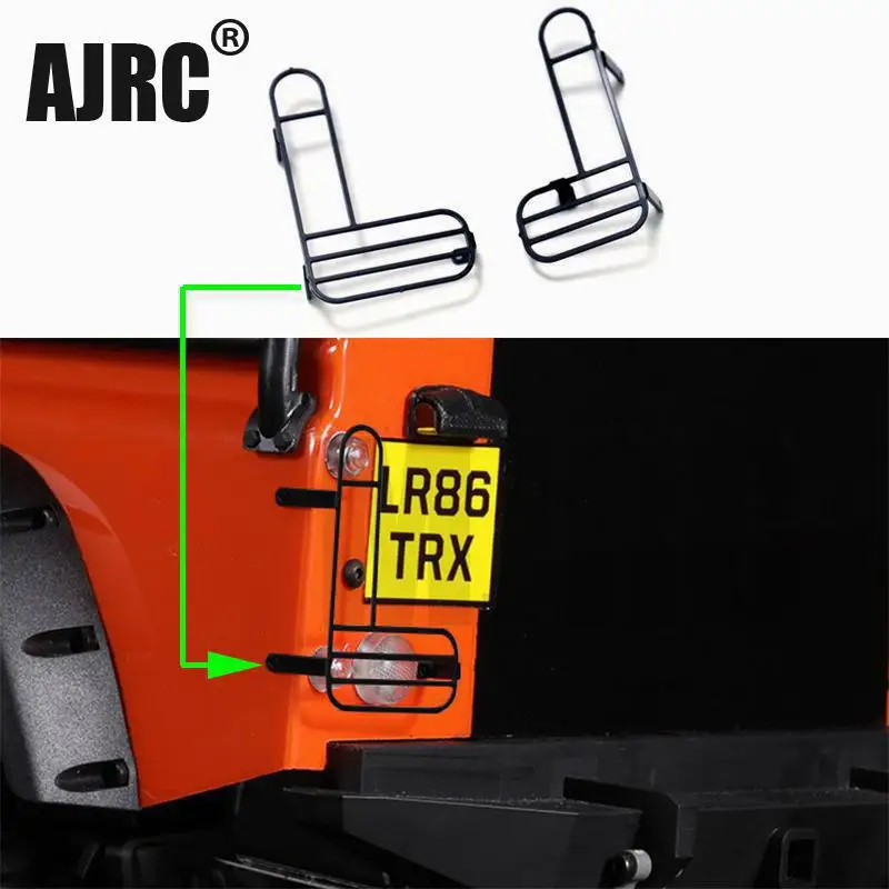 Metal Protective Lampshade For 1/10 Rc Crawler Car Defender Trax Trx4 Rear Lampshade Reversing Lamp Protection Cover TRX-4