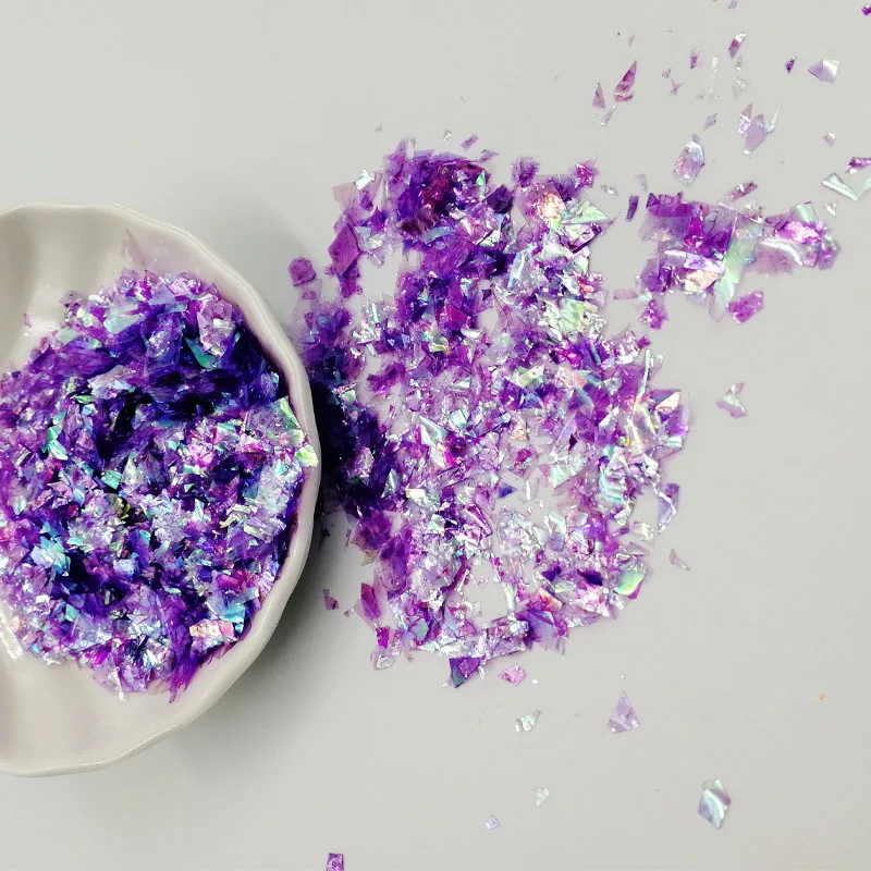 10/20 г неправильной оболочки бумажные Блестки для творчества флаконы ногтей