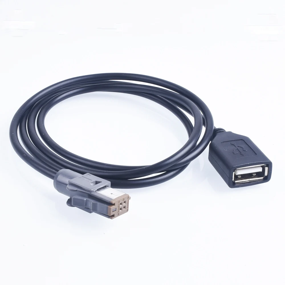 

Автомобильный Aux аудио вход медиа данных провод штекер к USB адаптер Коннектор для Toyota NHZN-W60G NHZN-X61G