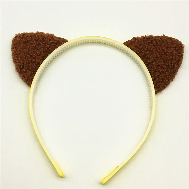 Милый пушистый обруч для волос с кроличьими ушками красивые головные уборы
