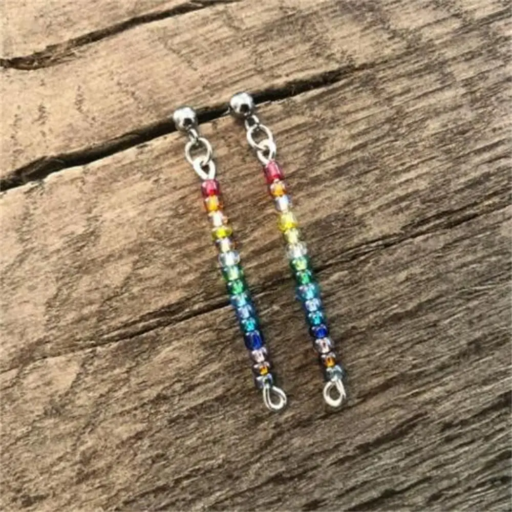 

Creative Jewelry Gift for Women Men New Trendy Delica Bead Earrings Beaded Earrings Dangle Stud Candy Color