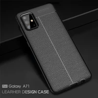 for samsung galaxy a51 case cover funda case luxury leather style silicone bumper soft tpu phone case on for galaxy a51