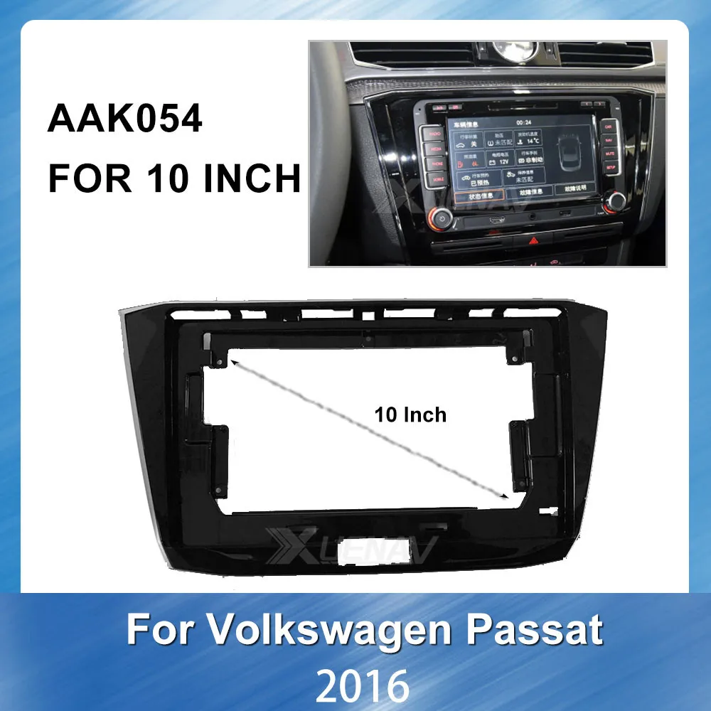 

2Din Car DVD Frame For Volkswagen Passat 2016 Audio Fitting Adaptor Dash Facia Trim Panel 10 inch GPS Navigation Fascia Panel