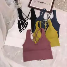 Cotton Sports Women Bra Sports Top Yoga Running Gym Top Bra Yoga Wear Free Fitness Stretch Bra Tops Sports Wear For Women Bralet (1)