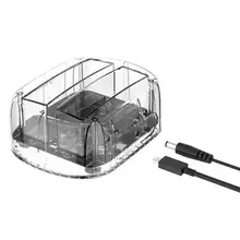 ORICO 6239C3-C 6239C3 2 отсека SATA на USB 3,0 прозрачный внешний жесткий диск Док-станция для 2,5/3,5 дюймов SSD HDD Newst