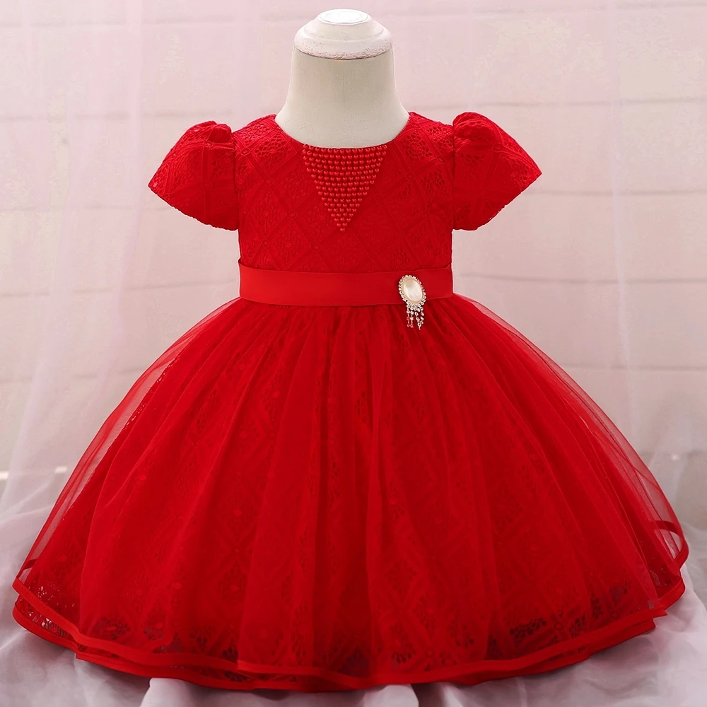 

Newborn Dress Birthday Dress Christening Gown Baby Party Dress christmas clothes 1 year girl baby birthday dress