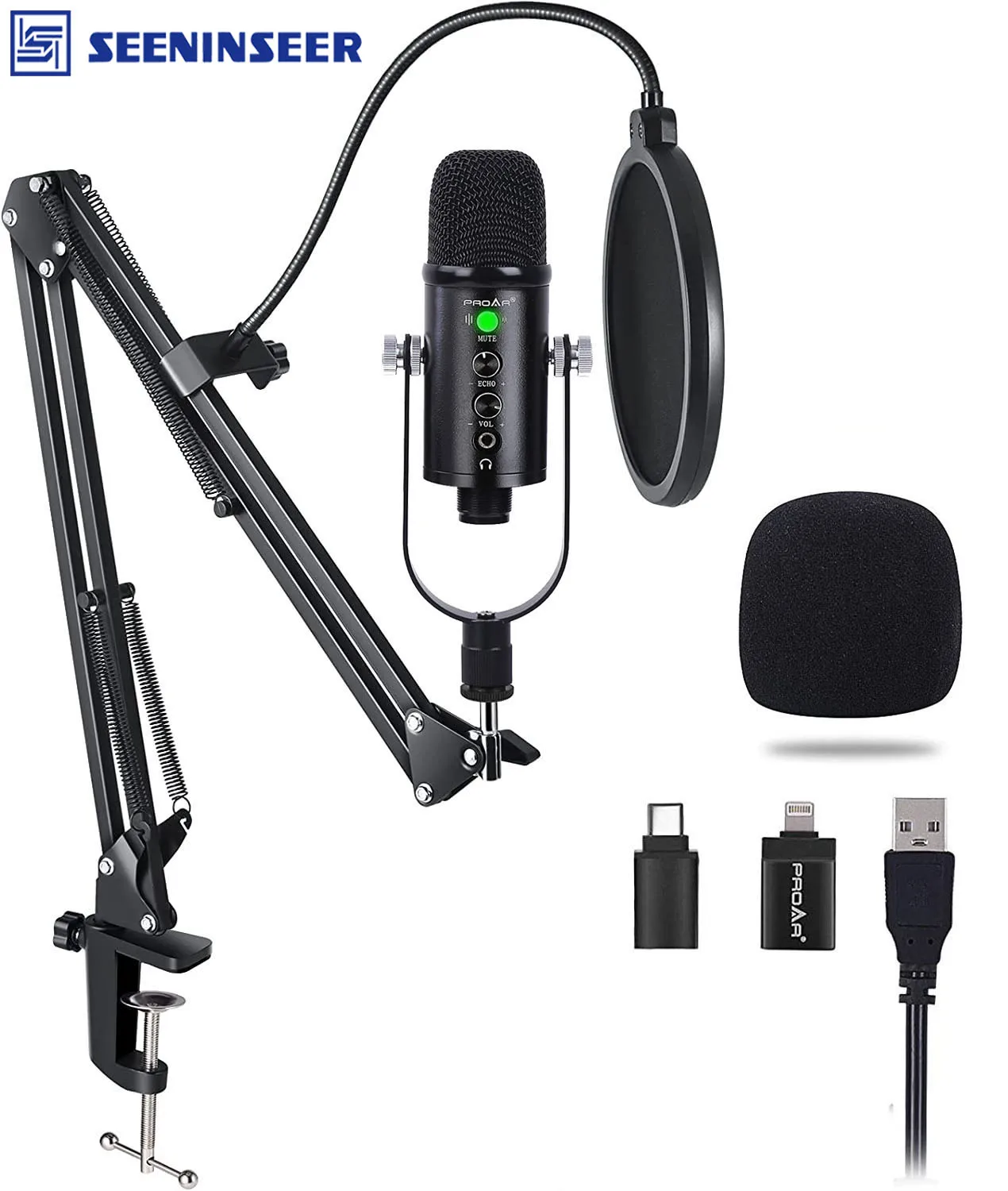 Комплект конденсаторного микрофона USB микрофон для компьютера потоковой