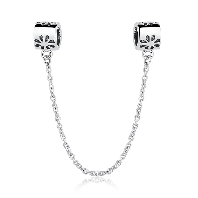 

CODEDOG 10 Style Safety Chain Beads Charms Fit Original 3mm Bracelet 100% Real 925 Sterling Silver Beads DIY Jewelry