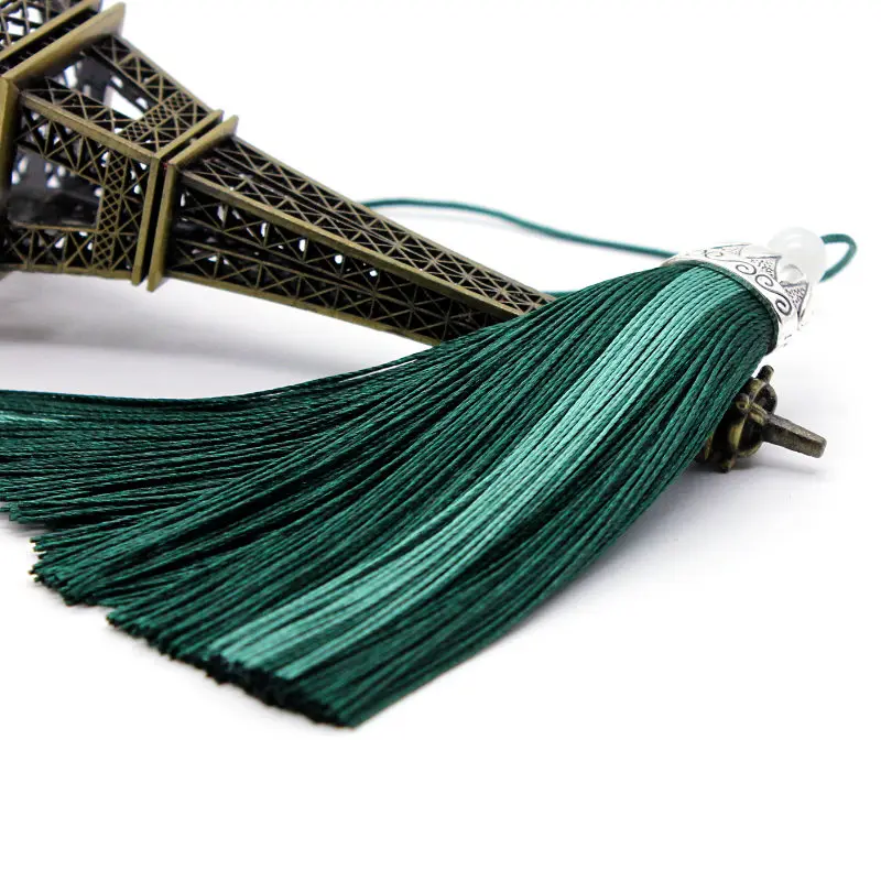 Подвеска с бахромой 3 цветов Металлические колпачки сделай сам шнур отделка для