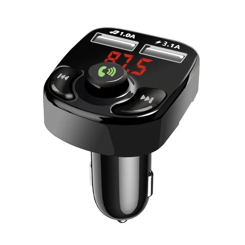 Автомобильное зарядное устройство с двумя USB-портами и поддержкой Bluetooth - изображение