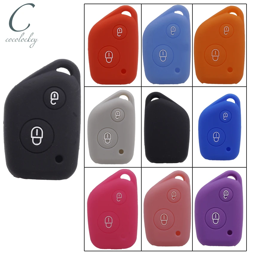 Cocolockey силиконовый чехол для автомобильных ключей для peugeot 106 205 206 306 405 406 для Citroen Berlingo Xsara Picasso Saxo 2 кнопки