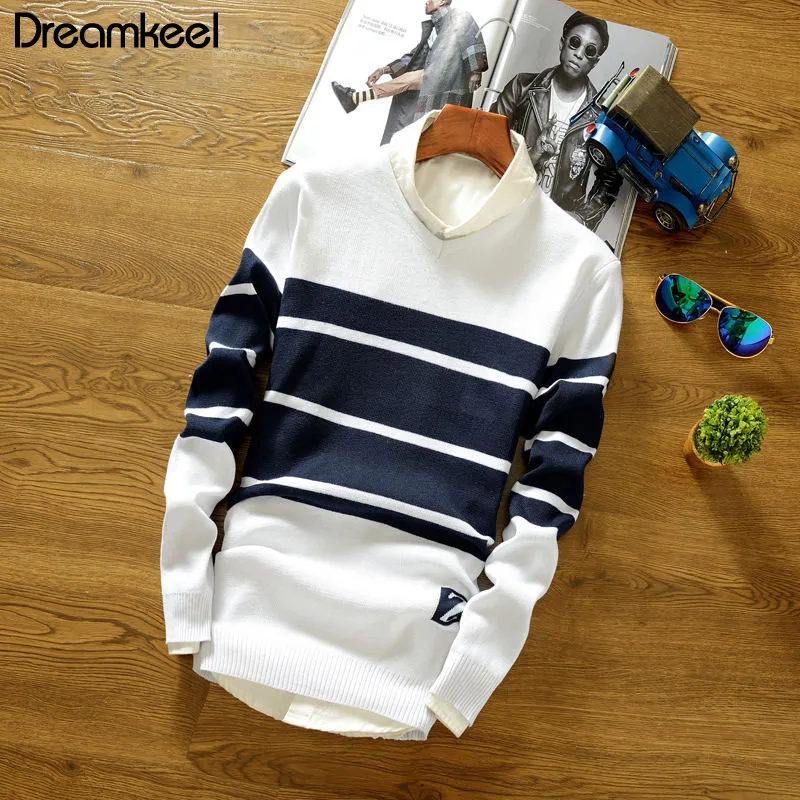 Новое поступление 2019 повседневный мужской пуловер осенняя брендовая