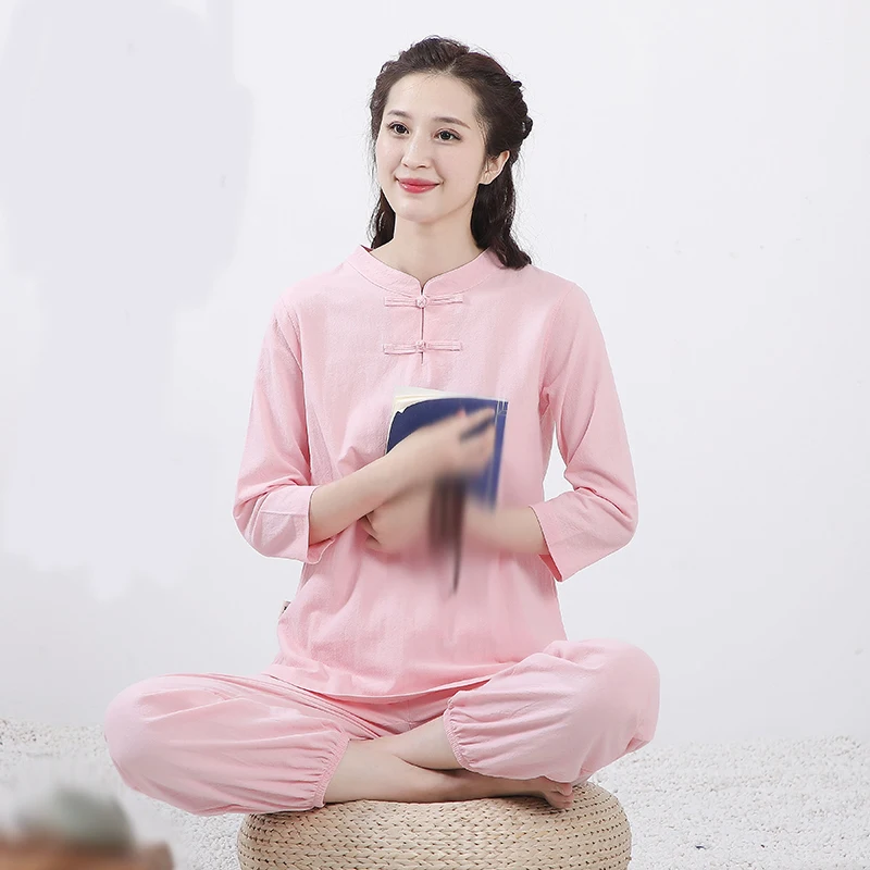 1 комплект китайский стиль свободный Спортивный костюм унисекс весна лето