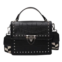 High Quality Fashion Women Handbag Bag Luxury Leather Messenger Shoulder For Daily Designer Female Crossbody Bag Lock Black