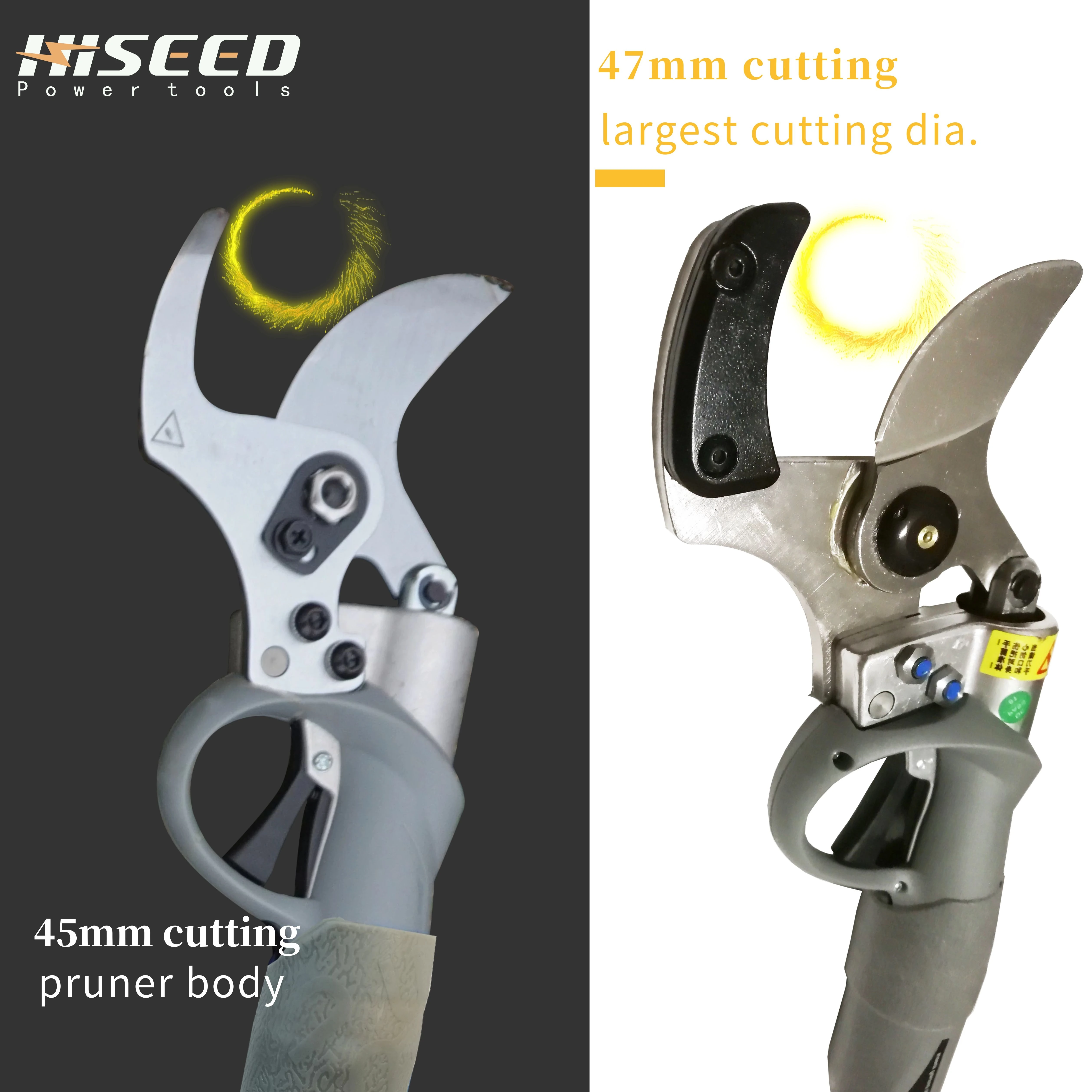 HISEED 2019 Новое поступление 45 мм Диаметр резки Электрический секатор для
