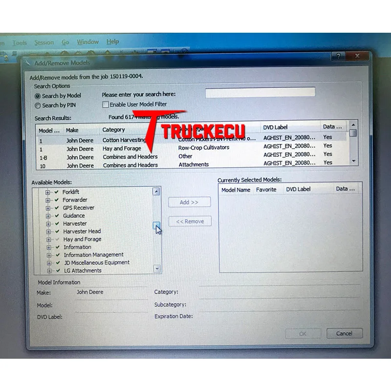 CF/AG/CCE диагностическое программное обеспечение в HDD для JD сельского хозяйства