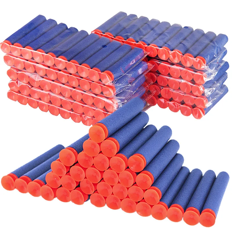 

100Pcs NERF Gun Sucker Bullet Dart 7.2Cm EVA Hollow Soft Bullets Toy Pistol Sniper Gun Submachine Gun Accessories 6 Bullet Heads