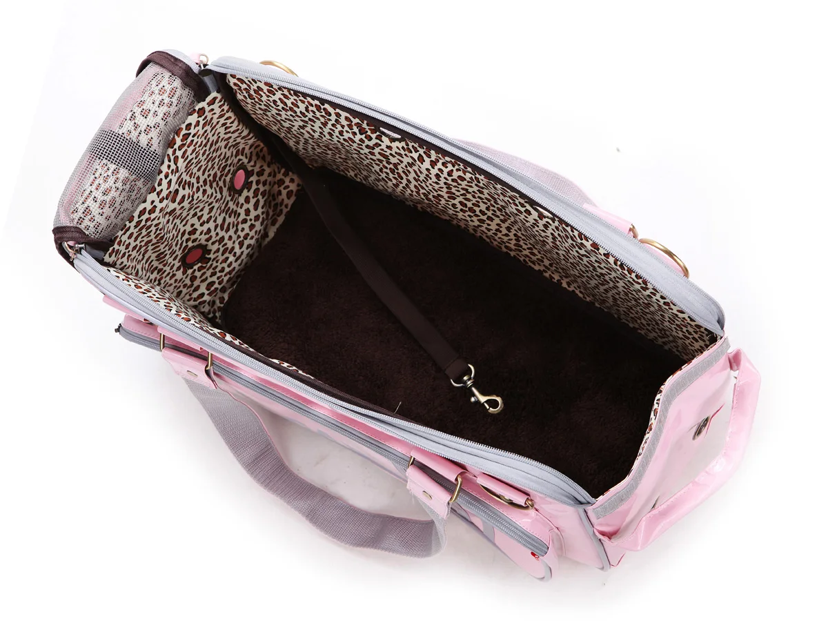 Бесплатная доставка сумка-переноска из полиэстера розового цвета для собак